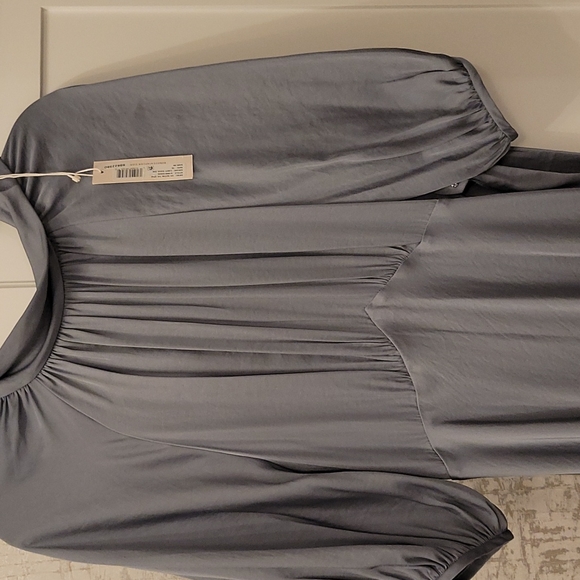 Rebecca Taylor satin tie dress sage size 10 - Picture 2 of 3